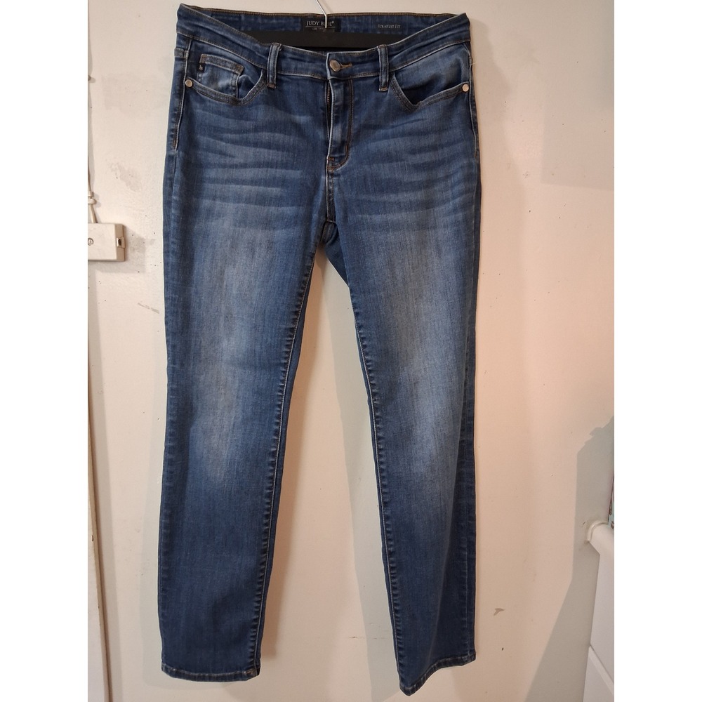 Judy Blue Los Angeles Straight Fit Dark Wash Jeans JB82356DK Size 11/30